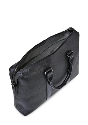 Pal Zileri grained leather briefcase - Black
