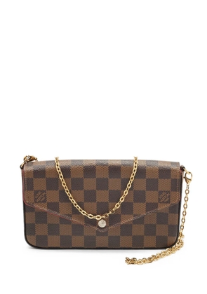 Louis Vuitton Pre-Owned 2018 Félicie Damier Ebene pochette shoulder bag - Brown