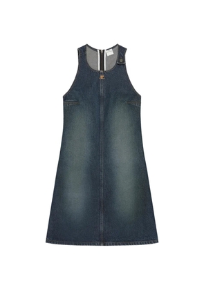 Courrèges A-line denim mini dress - Blue