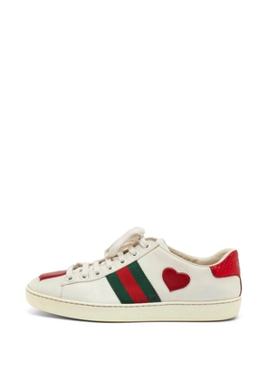 Gucci Pre-Owned Ace Heart sneakers - Neutrals