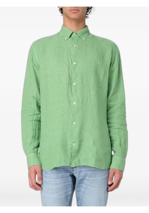 BROOKSFIELD embroidered-logo shirt - Green