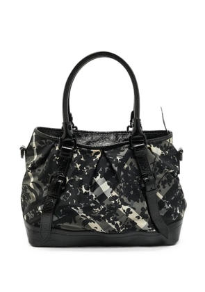 Burberry Pre-Owned Floral Beat Check tote bag - Black