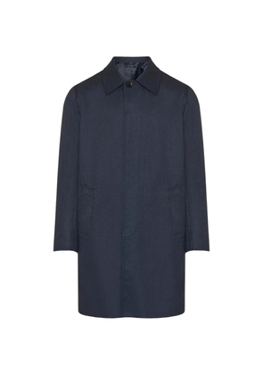 Brioni concealed-front coat - Blue
