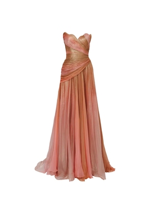 Iris Serban Melissa draped ombre-print maxi dress - Pink