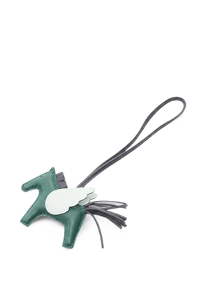 Hermès Pre-Owned 2024 PM Rodeo Pegasus leather bag charm - Green