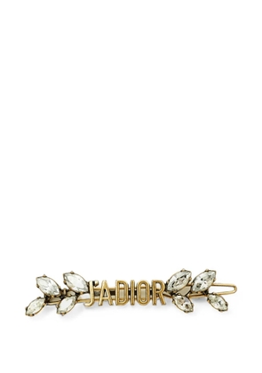 Christian Dior Pre-Owned J'Adior crystal-embellished pin - Gold