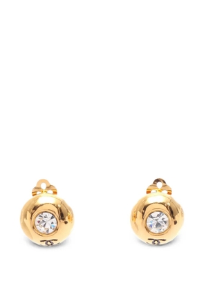 CHANEL Pre-Owned 1986-1988 Coco Mark earrings - Gold