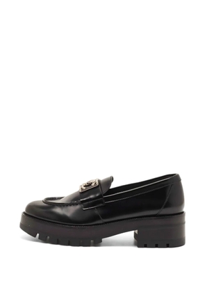 CHANEL Pre-Owned CC-logo loafers - Black