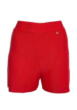 Elisabetta Franchi elastic-waistvband shorts - Red