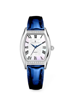 CHRISTIAN VAN SANT Gemma 34mm watch - White