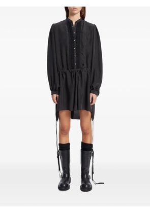 Ann Demeulemeester Noek ruffled silk mini dress - Black