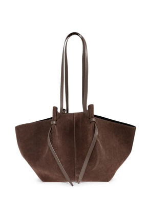 Yuzefi large Mochi suede tote bag - Brown