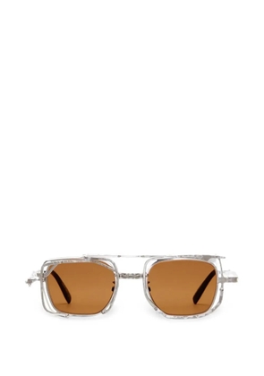 Kuboraum square-frame sunglasses - Silver