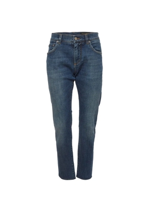 Dolce & Gabbana Pre-Owned faded-effect slim-fit jeans - Blue