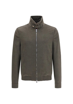 Brunello Cucinelli high-neck jacket - Brown