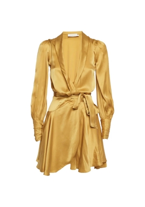 ZIMMERMANN wrap mini dress - Yellow