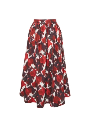 Christian Dior Pre-Owned printed gathered midi skirt