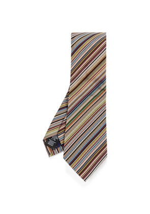 Paul Smith Signature Stripe silk tie - Neutrals