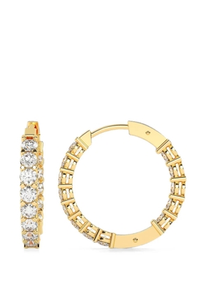 Diamond Essentials lab-grown diamond hoop earrings - Gold