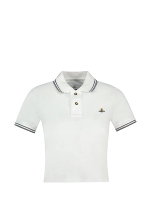 Vivienne Westwood Orb-embroidered short-sleeve polo shirt - White