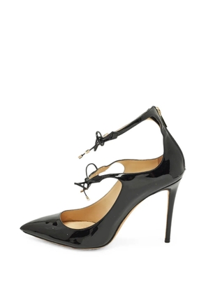 Jimmy Choo Pre-Owned Hoops tie-detail pumps - Black