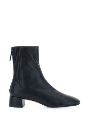 Aquazzura ribbed-panel zip-fastening ankle boots - Black