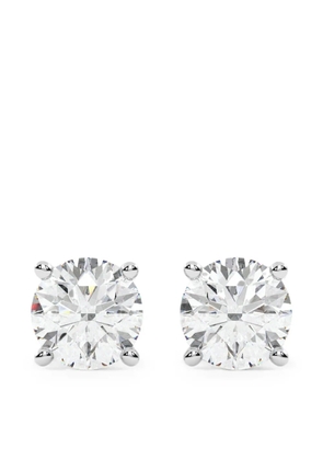 Diamond Essentials lab-grown diamond solitaire earrings - Silver