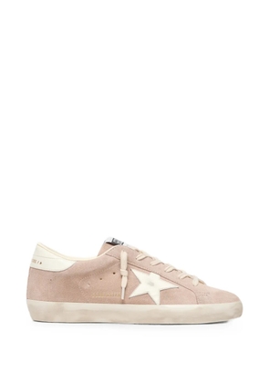 Golden Goose Super-Star in powder-pink suede with white star sneakers