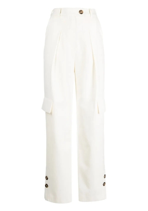 J Koo straight-leg trousers - White