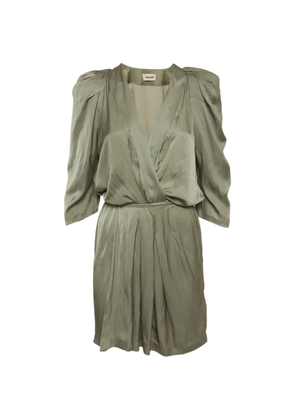 Zadig&Voltaire Ruz V-neck mini dress - Green