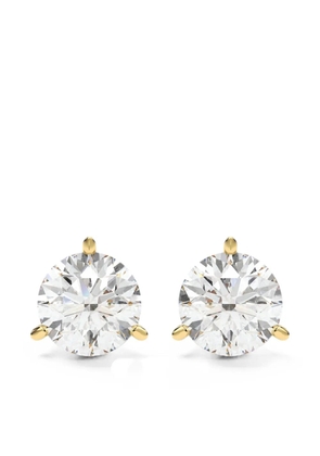Diamond Essentials lab-grown diamond solitaire stud earrings - Gold