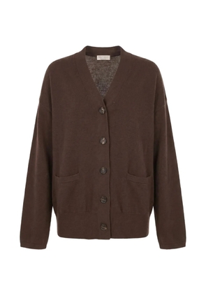 Brunello Cucinelli button-up drop-shoulder cardigan - Brown