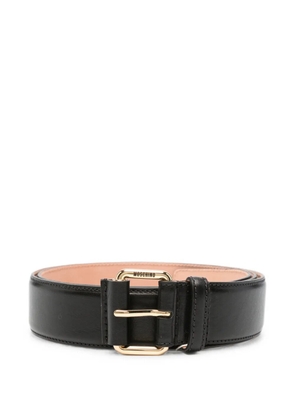 Moschino logo-engraved belt - Black