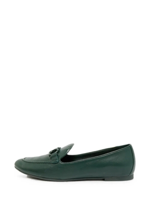Ferragamo Pre-Owned Trifoglio leather loafers - Green