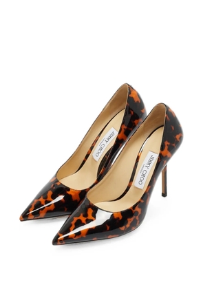 Jimmy Choo Pre-Owned tortoiseshell-print pumps - Black