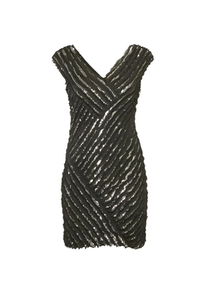 Roberto Cavalli Vintage sequin-embellished mini dress - Black