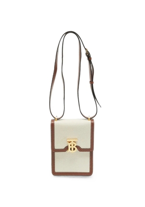 Burberry Pre-Owned Robin logo-detail cross body bag - White