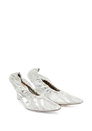 Bottega Veneta Pre-Owned Almond heeled pumps - Silver