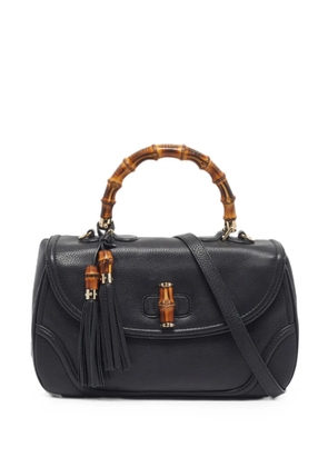 Gucci Pre-Owned large New Bamboo cross body bag - Black