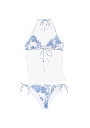 MC2 Saint Barth Toile de Jouy-print bikini - White
