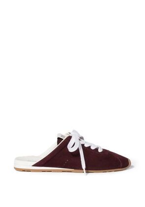 Miu Miu Plume suede mules - Red