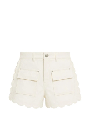 FARM Rio scalloped-edge cargo shorts - Neutrals