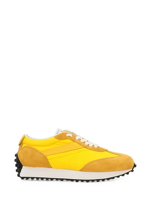 Doucal's panelled lace-up sneakers - Yellow