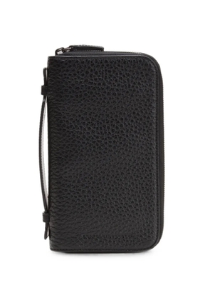 Fratelli Rossetti pebbled leather zip-around wallet - Black