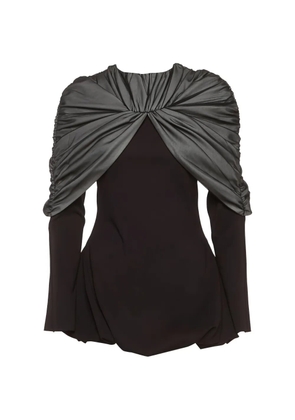 CHATS BY C.DAM draped Aether dress - Black