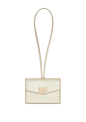 Ferragamo leather card holder charm - Gold