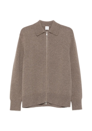 Eleventy long-sleeve zip-fastening cardigan - Green