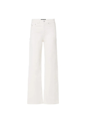 Iceberg logo-plaque wide-leg jeans - White
