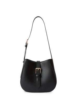 Furla large buckle-detail leather bucket bag - Black