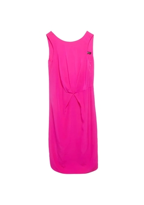 Versace Pre-Owned back keyhole silk midi dress - Pink